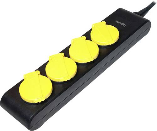 LogiLink LPS212 Steckdosenleiste ohne Schalter Schwarz