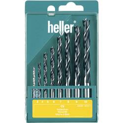 Heller 205241 Holz-Spiralbohrer-Set 8teilig 3 mm, 4 mm, 5 mm, 6 mm, 7 mm, 8 mm, 9 mm, 10 mm Zylinderschaft 1 Set