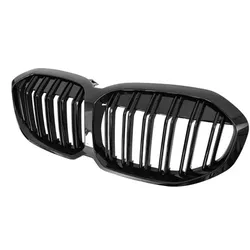 Sport Doppelsteg Kühlergrill hochglanz schwarz glanz für alle passend für BMW 1er F40