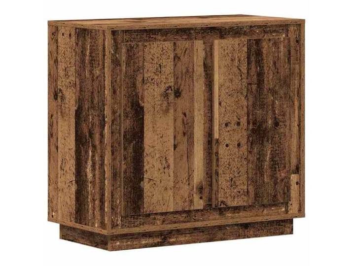 ESTINK® Buffet bas contemporain - Armoire Polyvalent - pour Cuisine/Salon - Bois ancien 80x34x75 cm - Bois d'ingénierie @@828