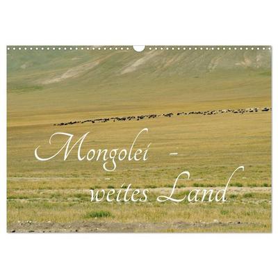 Mongolei - weites Land (Wandkalender 2027 DIN A3 quer), CALVENDO Monatskalender