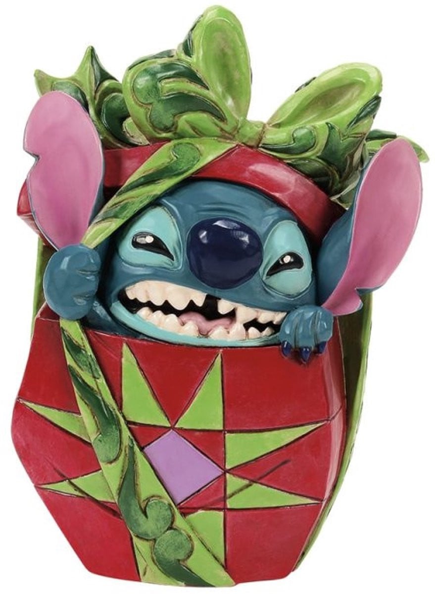 Disney Stitch Holiday Mischief Kerstdecor, 13 cm