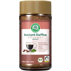 Lebensbaum Kaffee Instant Kaffee Gourmet, BIO, löslicher Kaffee, 100% Arabica, 100 g