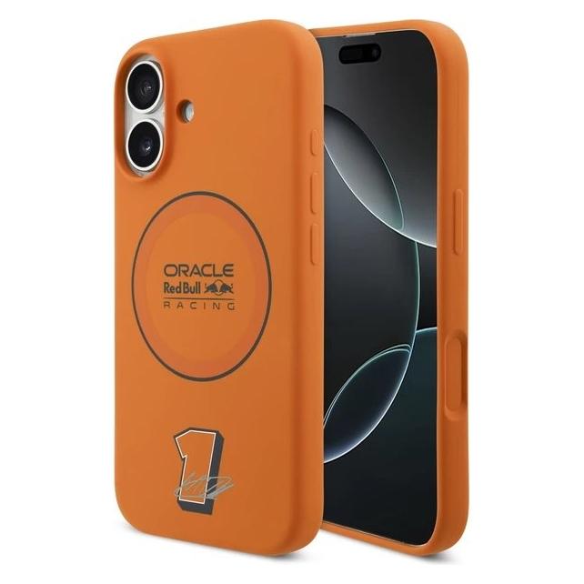 Red Bull Silicone Blue Ring MagSafe Case for iPhone 17 Orange (Apple iPhone 17) (RBHMP17S24SIILOV)