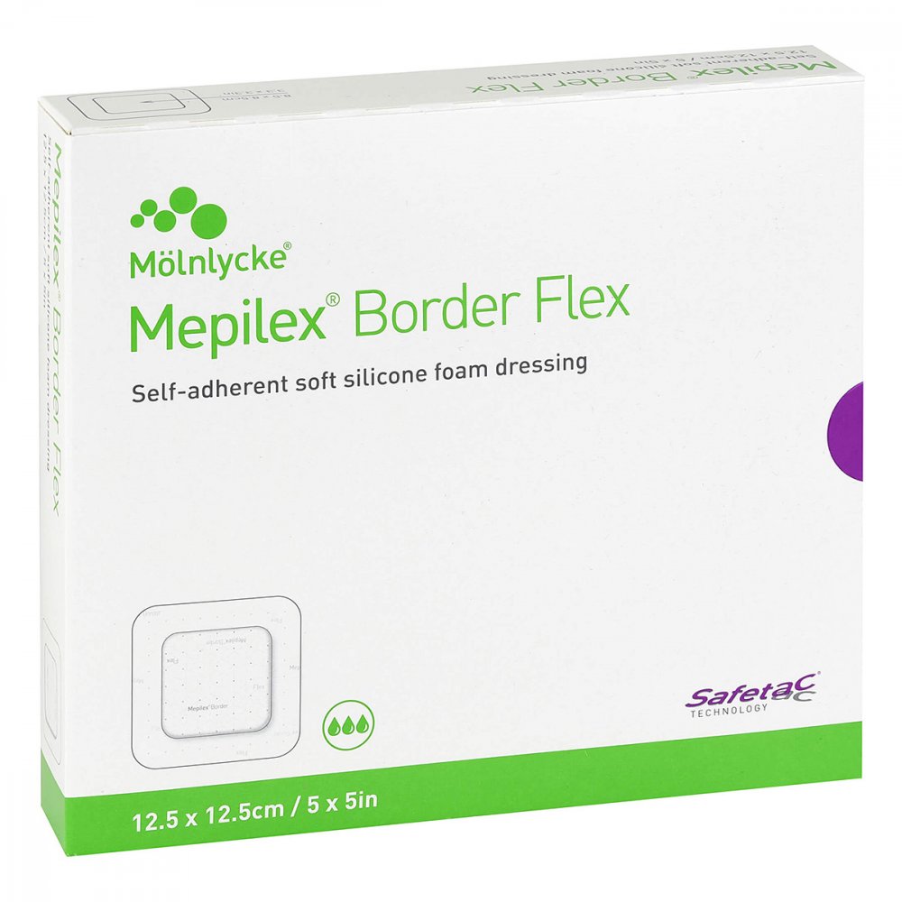 Mölnlycke Health Care GmbH Mepilex Border Flex Schaumverb.haftend 12,5x12,5cm 12596015