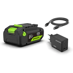 Greenworks POWERALL 24V Starter Kit 4Ah USB-C Akku + 65W Ladegerät