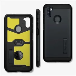 Spigen Armor XP Handy-Schutzhülle (6.4 Zoll) Cover, Metallisch (Samsung Galaxy A11, Samsung Galaxy M11), Smartphone Hülle, Schwarz