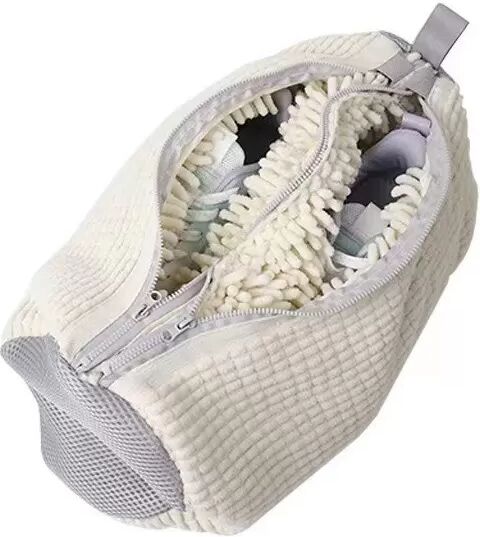 INF Doppel Waschmaschinen Schuhwaschbeutel - Schützen Sie Ihre Schuhe! Beige
