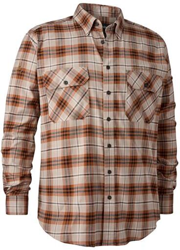 Deerhunter Mens Louis Shirt, Orange Check 39 / 40
