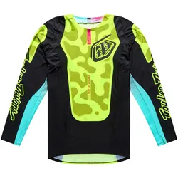Troy Lee Designs SE Pro Myth, Trikot - Neon-Gelb/Schwarz/Türkis - XXL