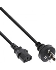 InLine 35er Bulk-Pack Netzkabel Netzstecker China auf Kaltgerätestecker C13 1 Kabel Strom/Netzteil 1,8 m 3-polig (B-16652F)
