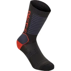 Alpinestars, Herren, Sportsocken, Paragon Lite Socks 19 (42 - 46), Rot, Schwarz