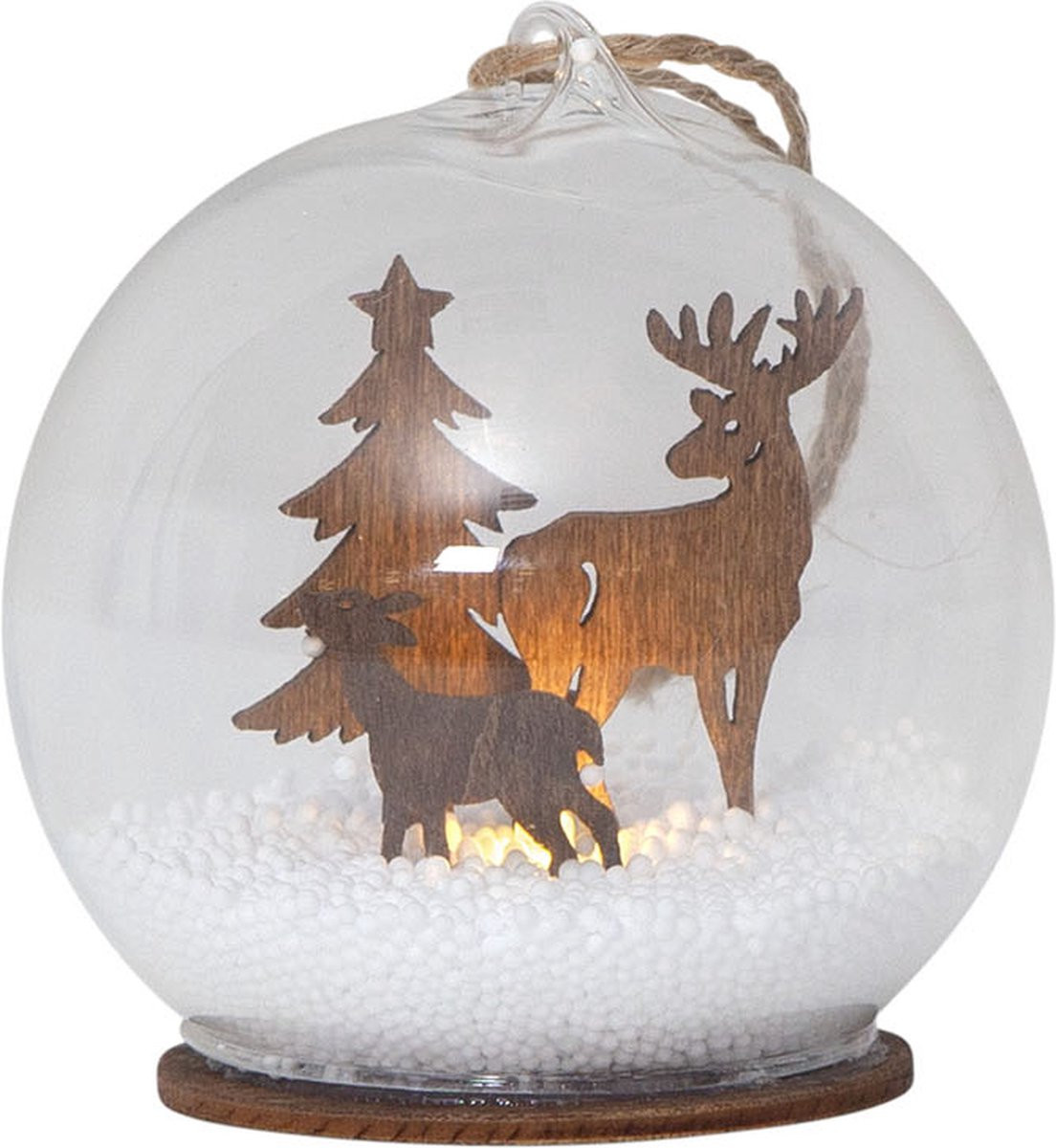 Star Trading Fauna Lichtdecoratie van hout met LED-verlichting