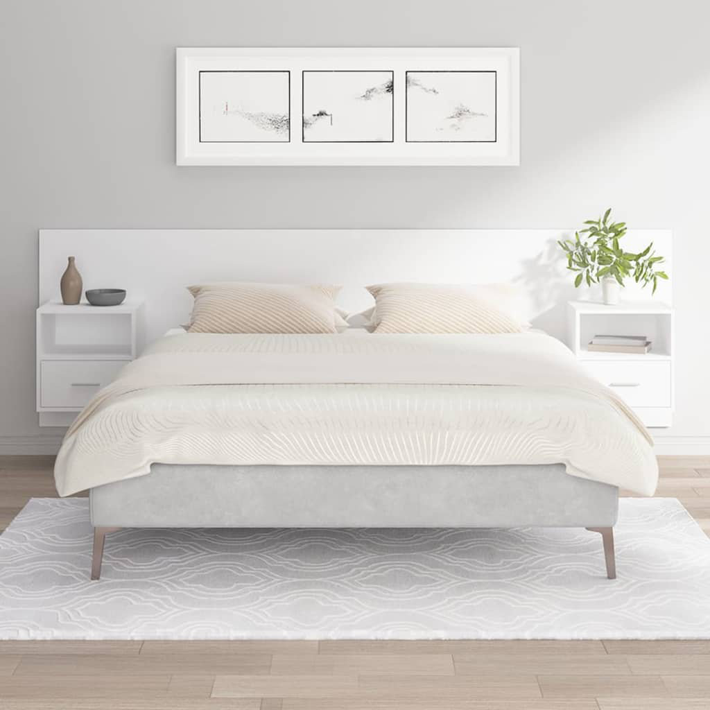 Alpen Home Bookcase Headboard White Kingsize (5')