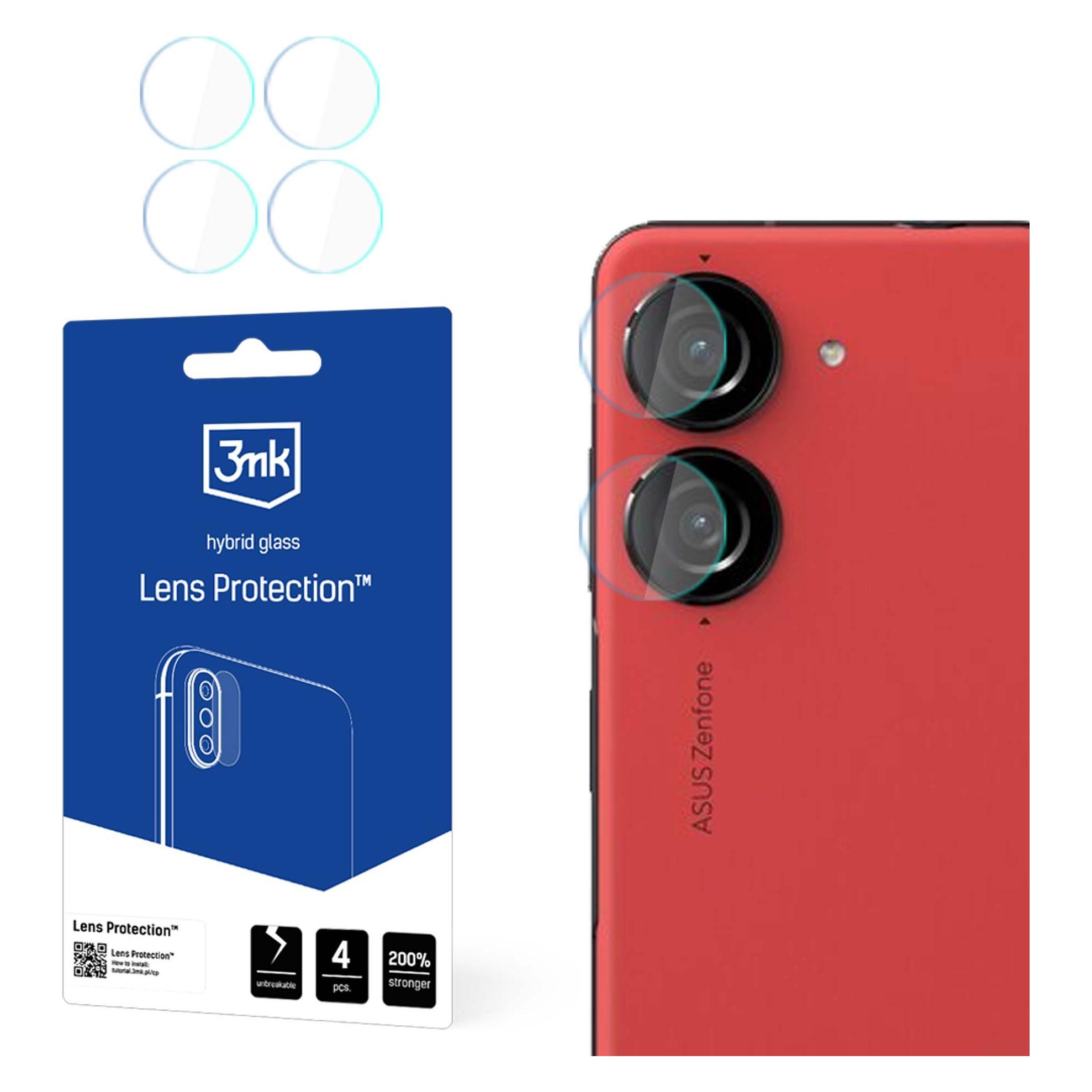 3MK Hybrid glass for camera lens Lens Protection for Asus Zenfone 10 (4 Stk., Asus Zenfone 10) (W-3LenProt-MODE435-0)