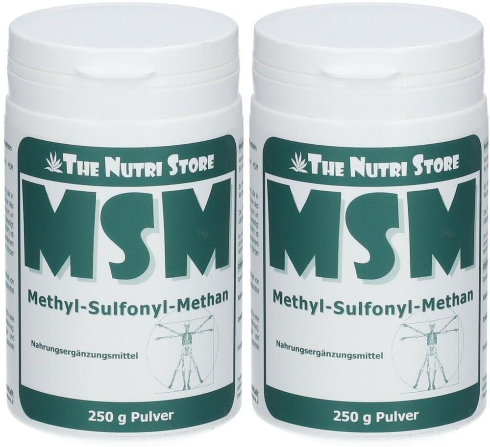 The Nutri Store MSM 100% rein Methyl Sulfonyl Methan Pulver 2x 2x250 g