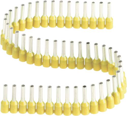 Vogt Verbindungstechnik 460308.00050 Aderendhülse 1mm² Teilisoliert Gelb 50St.