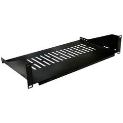 VALUE 19-Zoll-Geräteträger, 485 x 250mm, 2HE, max. 15kg, schwarz 26.99.0405
