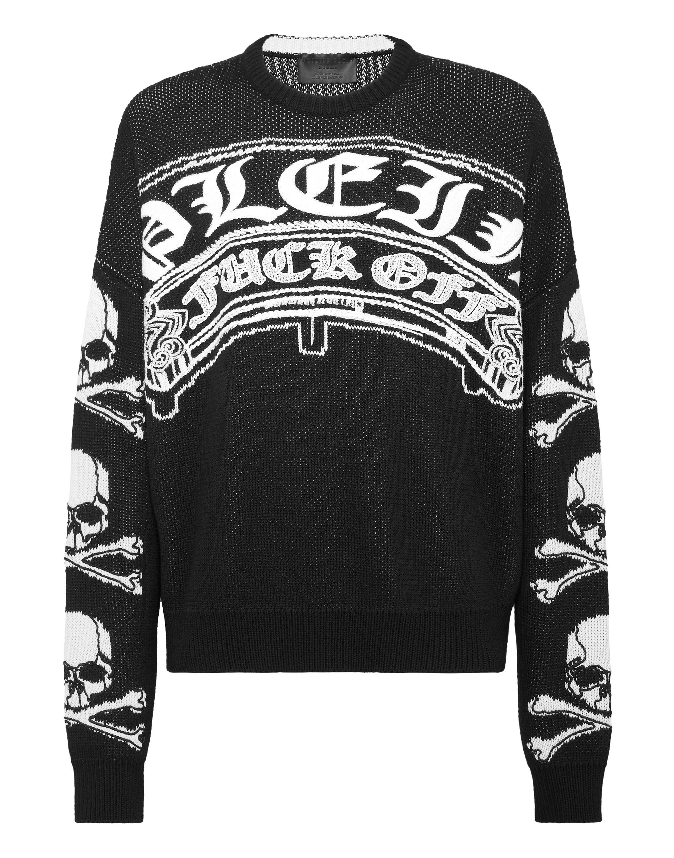 Rundhalspullover Gothic Plein
