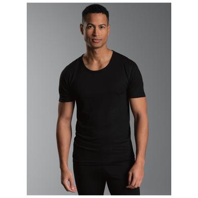 Funktionsshirt TRIGEMA "TRIGEMA T-Shirt aus Merinowolle", Herren, Gr. XXL, schwarz, Stoff, 80% Wolle (Merinowolle), 20% Polyamid, normal, Rundhals, Shirts Funktionsshirt