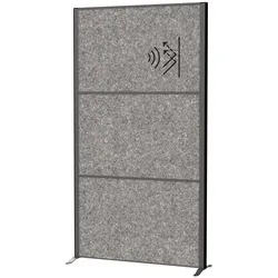 Stellwandsystem MAULconnecto 3x Akustik dunkelgrau Stand