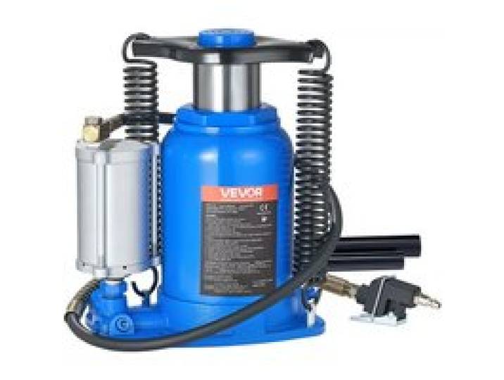 VEVOR Cric Bouteille Hydraulique et Pneumatique Capacité 32 T, Cric de Levage pour Voiture Plage 25,5-41,5 cm, avec Pompe, pour Entretien Réparation Automobile SUV Camion, Atelier Garage, Bleu