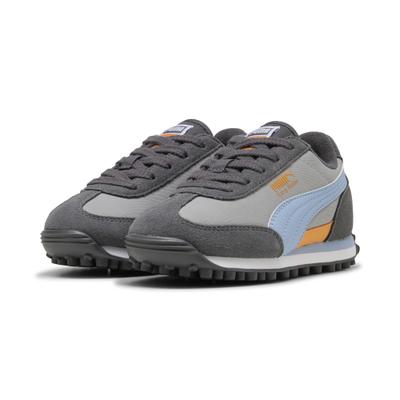 Sneaker PUMA "Easy Rider Sneakers Kinder", Mädchen, Gr. 27,5, grau (gray echo chambray blau), Obermaterial: Textil, Synthetik, Kuhleder. Futter: Textil. Innensohle: Textil. Laufsohle: Gummi, Schuhe Sneaker