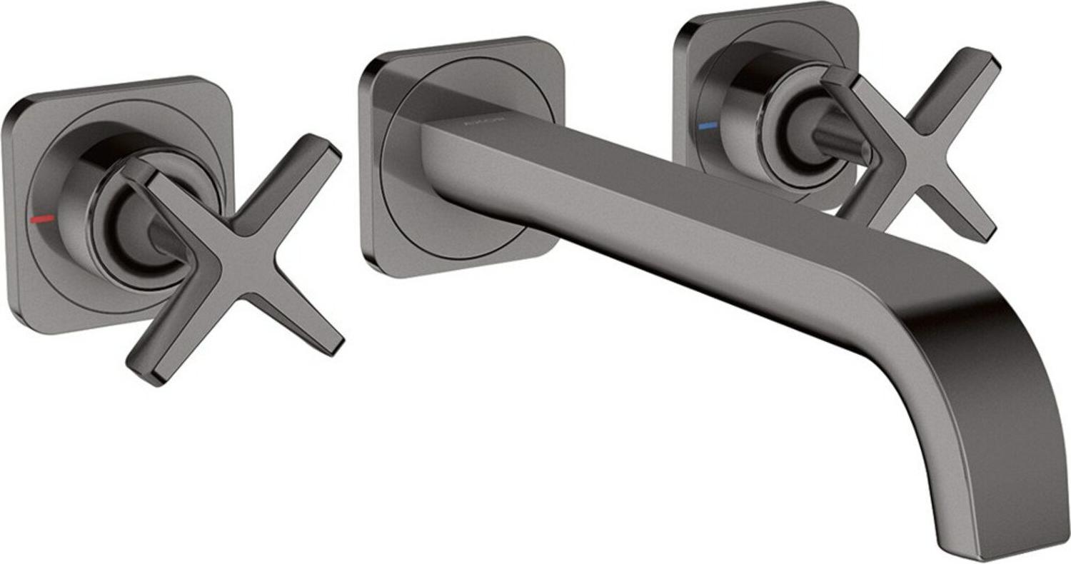 hansgrohe Fertigset Axor Citterio E UP-3-Loch-Waschtischarmatur, A 220mm, Ros, pol. bla vc