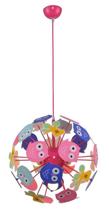 Rabalux Birdy Kinderlamp met 3 spots, meerkleurig, bolvormig, diameter: 42 cm