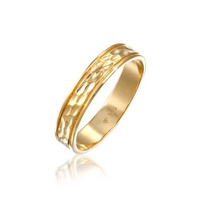 Partnerring ELLI PREMIUM "Trauring Ehering Freundschaft Kunstvoll 925 Sterling Silber" Gr. 54, gold, Fingerringe, Damen, 54mm, Silber 925 (Sterlingsilber)