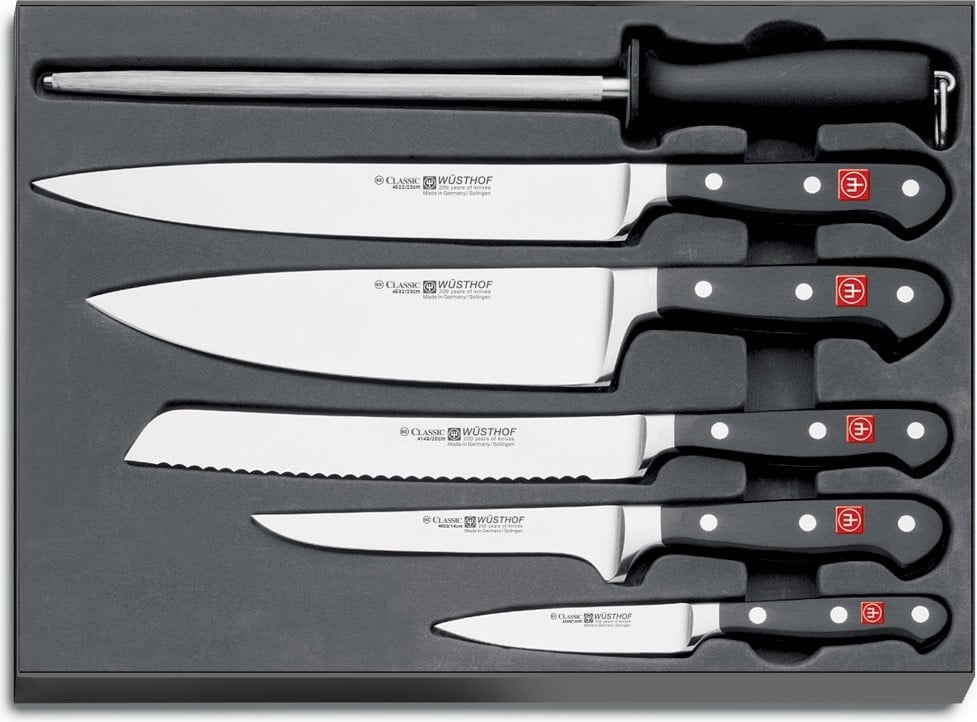 Wüsthof Classic 6-delige messen set met chefmes