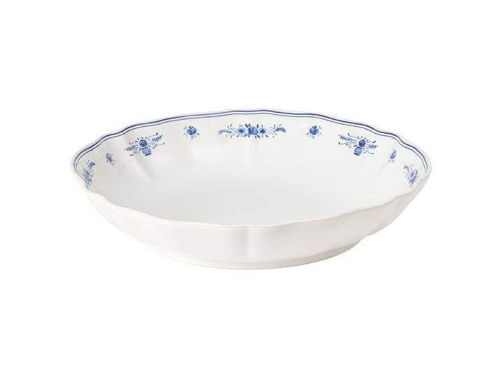 Coupe de service Vila 34 x 6 x 34cm Blanc/Blanc/Bleu