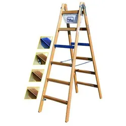 ILLE Breitsprossenstehleiter 1105-7 2x5Sprossen Professional ERGO
