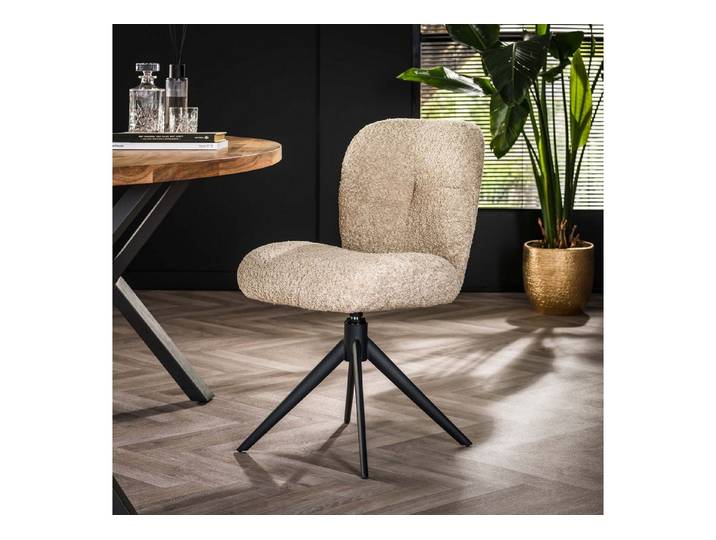 alesvelt Esszimmerstuhl Esszimmerstuhl COMFORT SWIVEL Drehbarer Bouclé-Stuhl (Set), 2er,4er,6er Set, Bouclé-Stoff