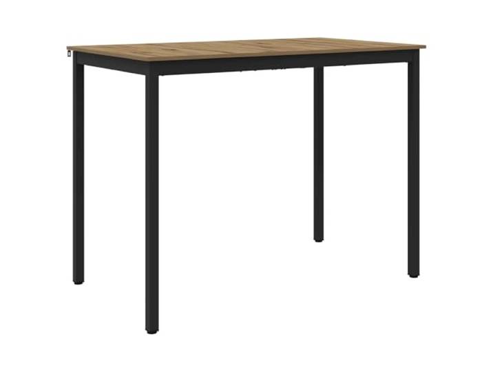 KDACVBMG Stehtisch, rechteckig, aus technischem Holz Füße aus Metall, stabiler Rahmen, funktionaler Stil, kleine Mahlzeiten, moderne und traditionelle Dekoration