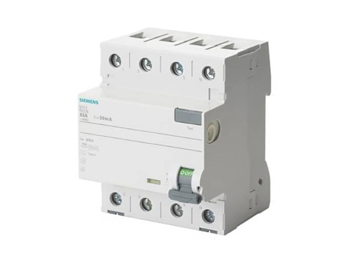 Siemens 5sv – interrupteur différentiel classe-a 4 pôles 25 A 30mA 70 mm