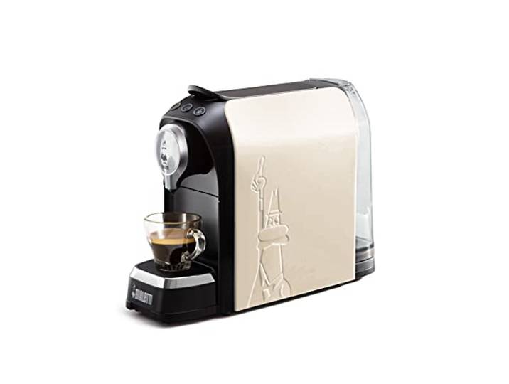 Bialetti Super\, Machine à café expresso pour Gélules en aluminium\, 1200W\, Blanc