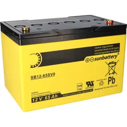 SUN Battery SB12-65SV0 AGM Akku 12V 65Ah F-M6 / M6-Innengewinde