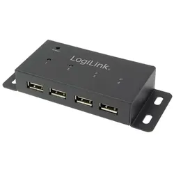 LogiLink USB 2.0 Hub mit 4-Port aus Metall