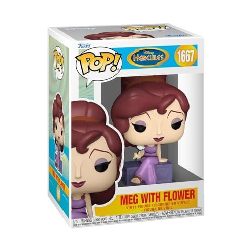 Funko POP Disney Hercules 25th Anniversary Meg met bloem vinyl figuur, 9 cm