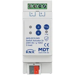 MDT technologies KNX Schaltaktor 2-fach AKS-0210.04S