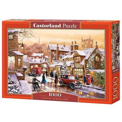 Castorland 1000 Piece Jigsaw Puzzle, Vintage Winterland, Winter Puzzle, Snow, Adult Puzzle, Castorland C-104802-2