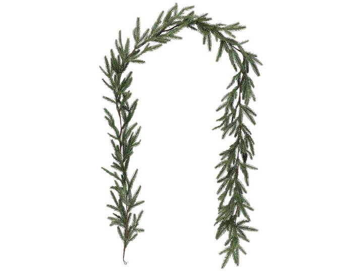 Dekogirlande Tannenzweige 275 cm, Grün, Kunststoff, 16 cm, Dekoration, Weihnachtsdekoration, Winterdeko