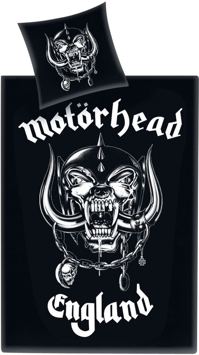 Motörhead Unisex Beddengoed met Motörhead Logo - Zwart - Standard