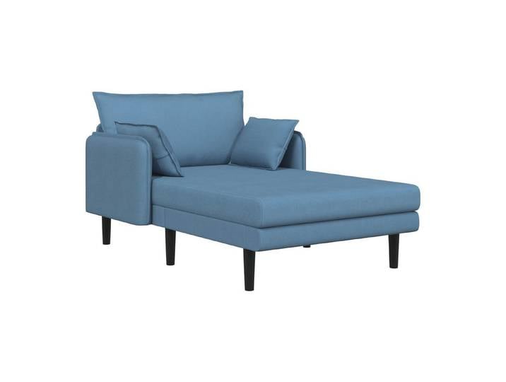 vidaXL Chaiselongue Große Chaiselongue Blau Cordstoff, 1 Teile