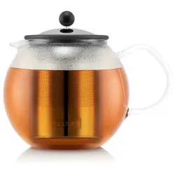 bodum Teebereiter Assam 1000 ml Glas Silber Chrom