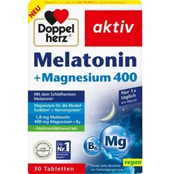 DOPPELHERZ Melatonin+Magnesium 400 Tabletten 30 St