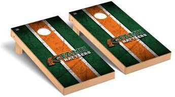 Skip's Garage Florida A&M Rattlers FAMU Vintage Cornhole Board Set