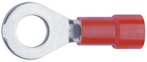 Klauke 6204 Ringkabelschuh Querschnitt (max.)=1mm² Loch-Ø=4.3mm Teilisoliert Rot