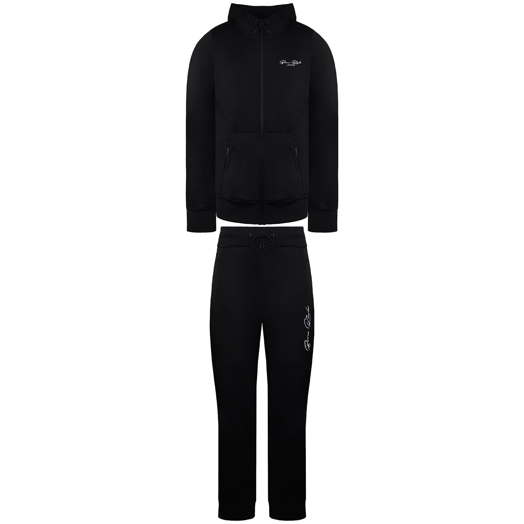 Born Rich Agosto Trikot Herren Schwarzer Trainingsanzug